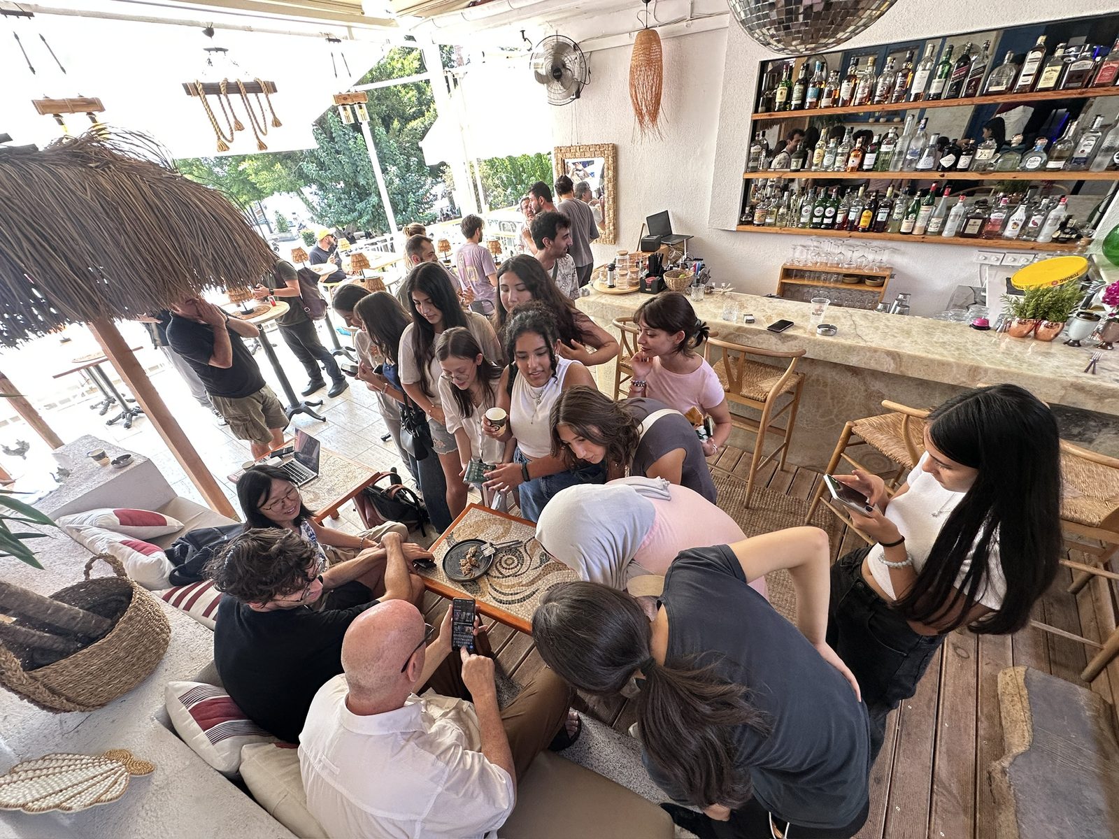 ZuKaş 2025 gathering in a café in Kaş